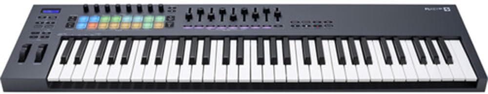 Novation FLkey 61 USB MIDI Keyboard Controller for FL Studio (61-Key) Bundle with Kaces Stretchy Keyboard Dust Cover and Hosa Mid-310 Midi cable 10'