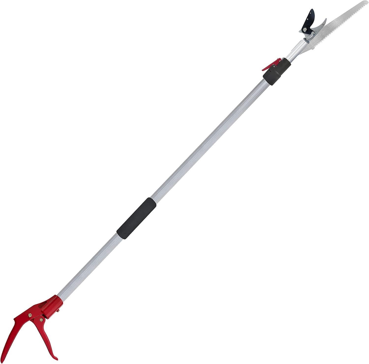 Tree Trimmer 4.5-7.3 FT Extendable, Pole Saw and Pruner