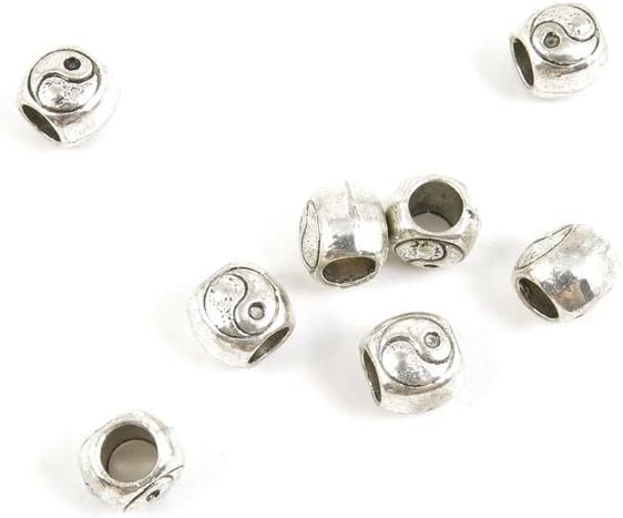 650 Pieces Antique Silver Tone Jewelry Making Charms Findings Fashion Wholesale Supplies Pendant Lots Bulk Supply E2AB6L The Eight Diagrams Beads