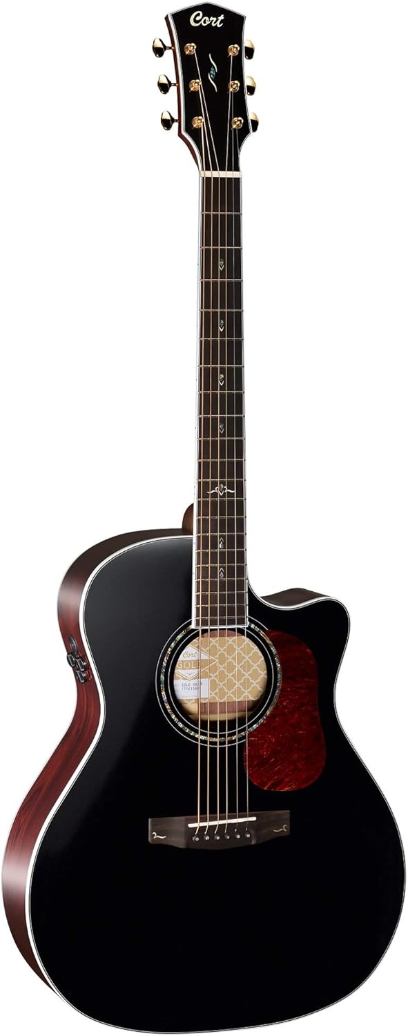 Parkwood GA28GT Grand Auditorium Cutaway Semi Acoustic Guitar - Natural