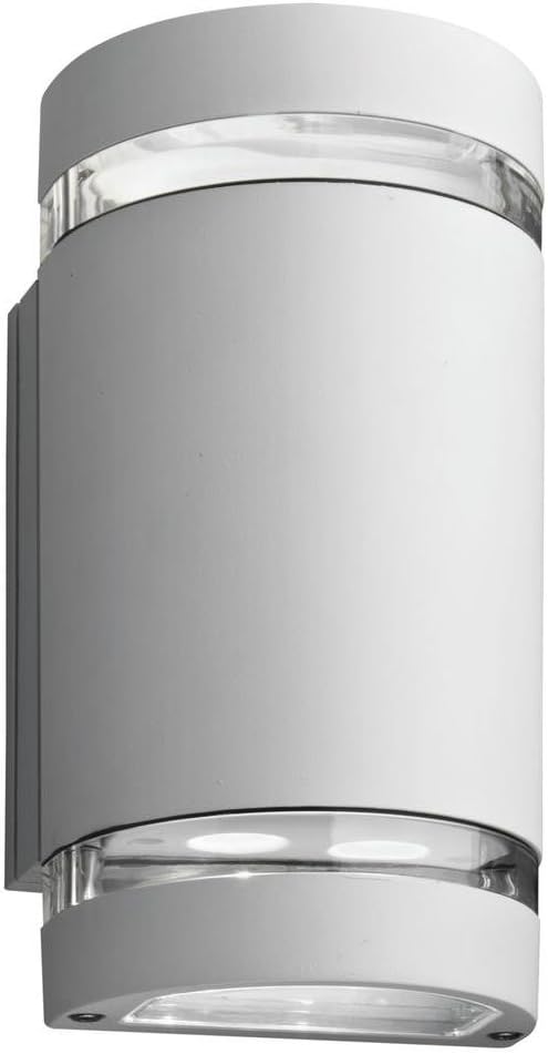 Lithonia Lighting OLLWU LED P1 40K MVOLT WH M6 Led Outdoor Cylinder Up & Down Light, MVOLT 4000K, 9W, White