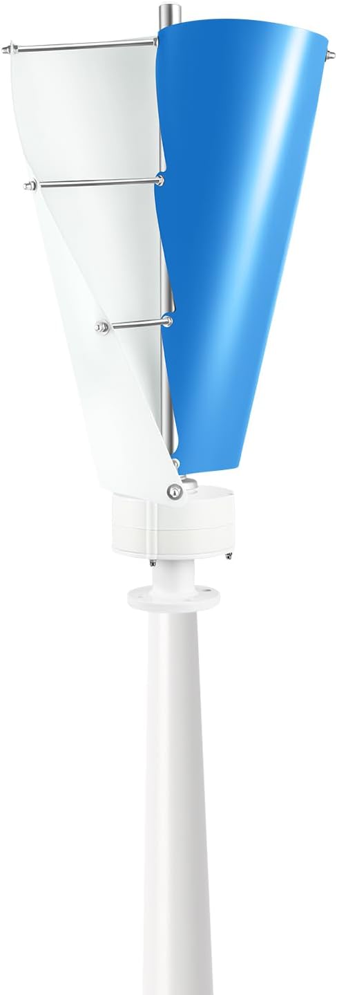 Vertical Axis Wind Turbine Generator with Controller, 100W 12V 42.65ft/s Wind Power Generation, Low Noise (
