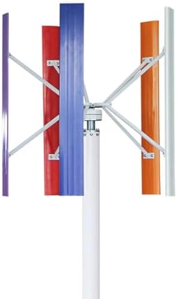 High Power 2KW Vertical Axis Wind Turbine - Magnetic Levitation Design for 12V/24V Commercial & Household Use - Multi-Colored, Efficient Renewable Energy Solution