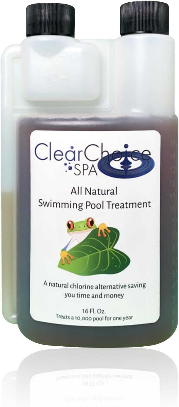 Clear Choice Spa® Natural Enzyme Swimming Pool Treatment – Pool Cleaner – Treats 10,000 Gallons for One Year – Easy Switch from Chemicals – Save up to 75% on Chemical Costs