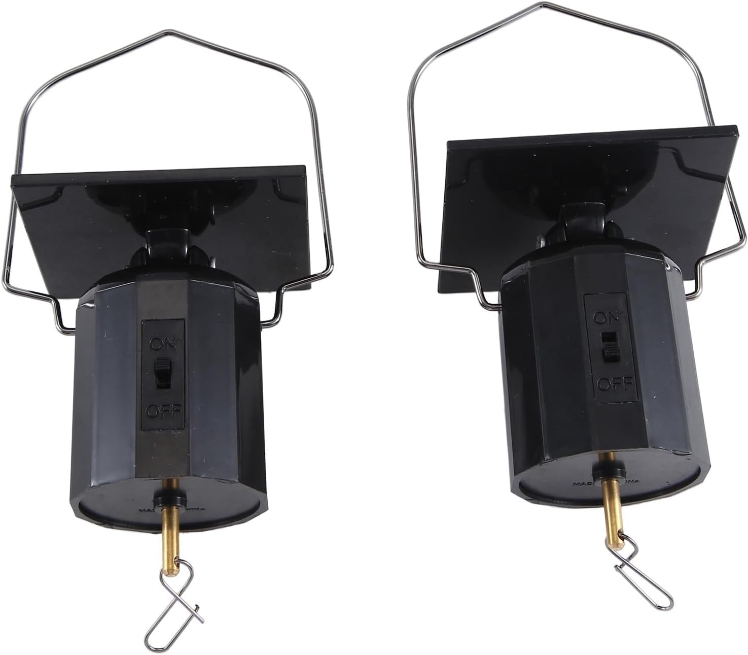 Solar Hanging Display Motor Rotating Small Motor Solar Wind Spinner Motor Multi-Purposes Rotatable Hook 10Pcs