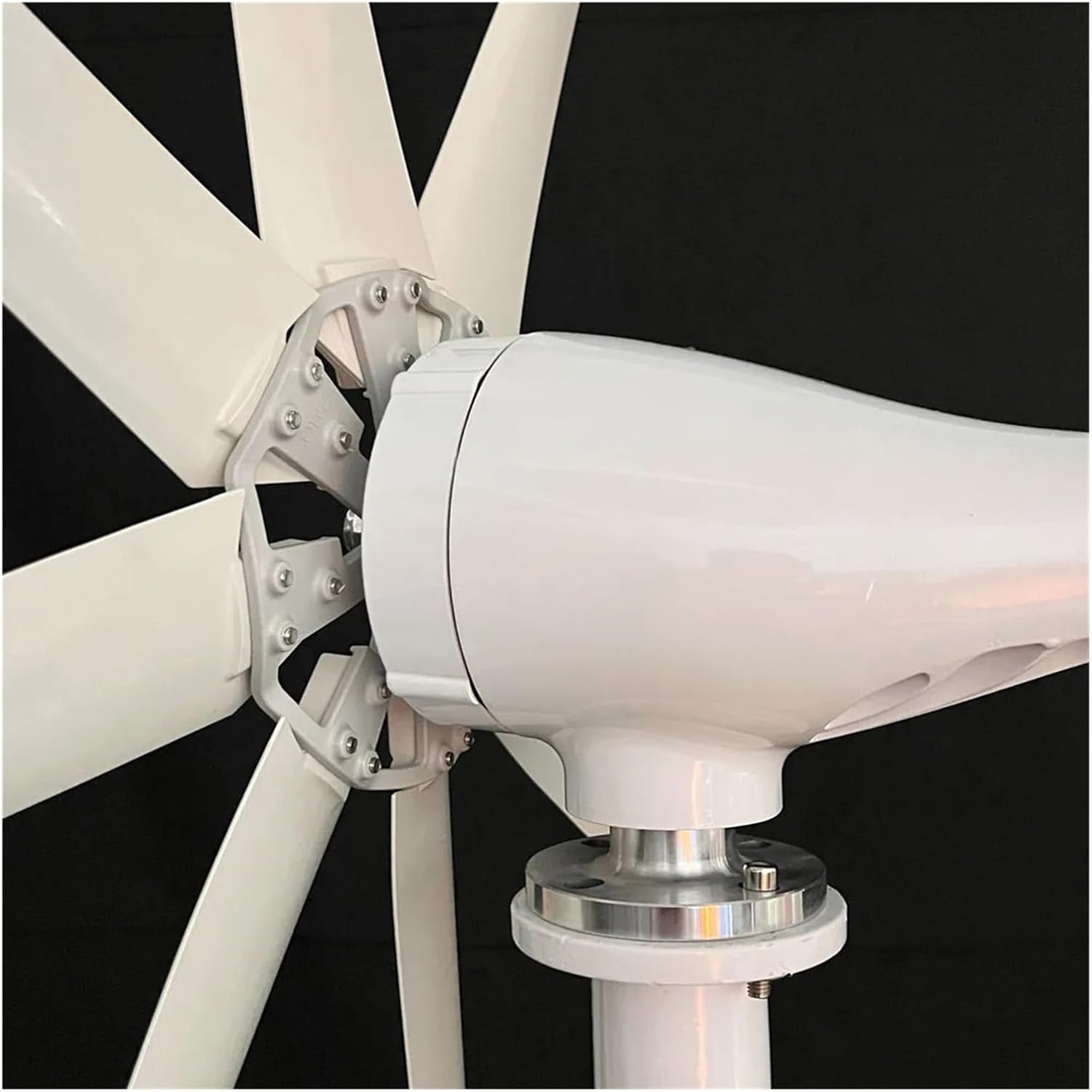 Wind Turbine Generator Kit, 2000W 48V Wind Turbine with 8 Blades Small Wind Turbine for Home Use Low Noise High Efficiency for Hybrid Solar Wind System(12V)