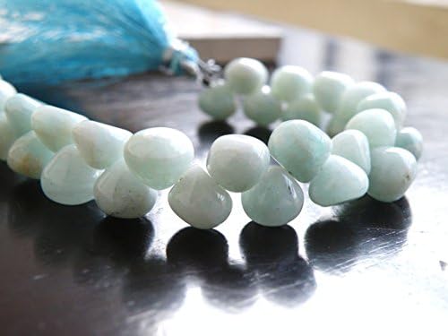 Amazonite Gemstone Smooth Onion Briolette 8.5mm 19 beads