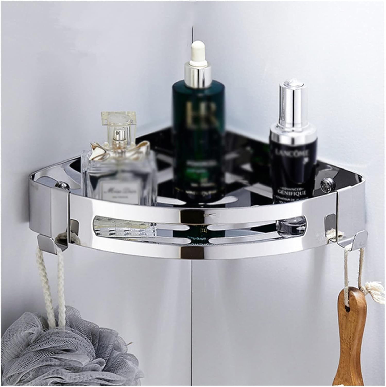 VIDI Layers Corner Shower Shelf Bathroom Shampoo Holder Stainless Steel Punch Free Kitchen Tripod Stand