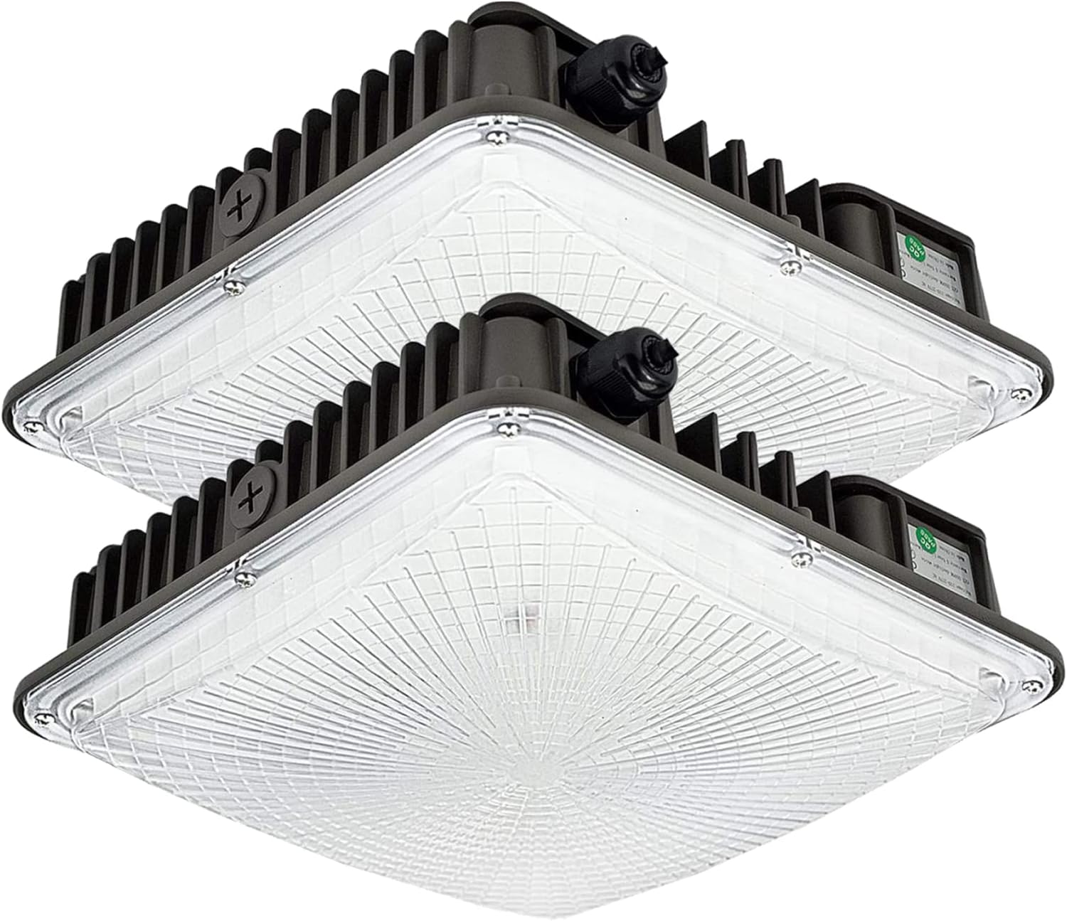LED Canopy Light Fixture,2pack,70W,100-277V AC,5500K Daylight White,300W HPS/HID Replacement,Ceiling Light for Gas Station,Shop Building Area, Street Area, Outdoor Lighting(2 Pack)