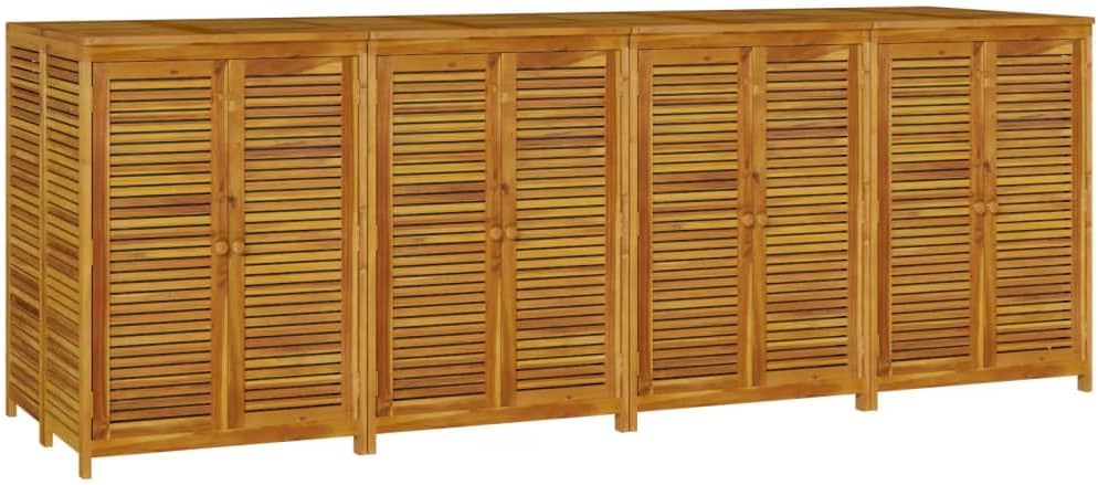 vidaXL Garden Storage Box Brown