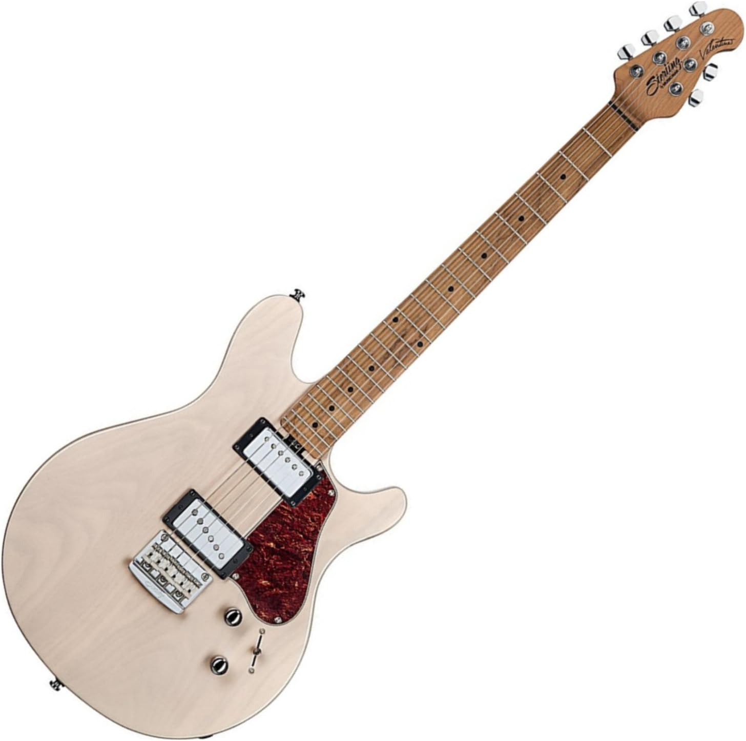Sterling By MusicMan 6 String Sterling by Music Man James Valentine Signature Guitar, JV60, Trans, Transparent Buttermilk (JV60-TBM)