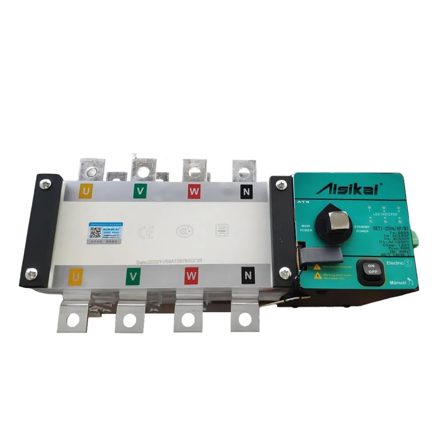 400A 4P ATS Genset Automatic Transfer Switch Diesel Generator Set Dual Power Changeover Controller for Generator Parts