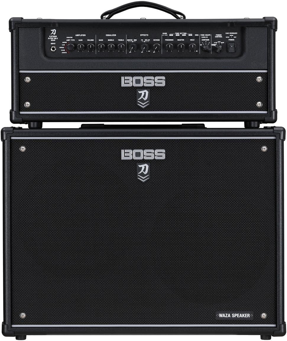 BOSS Katana-Artist MkII Head Guitar Amplifier | 100-Watt Amp Head with Premium Sound & Exclusive Onboard Tone-Shaping Tools | Custom Setups | BOSS Tone Studio Sound Customization | Dual Amp Support