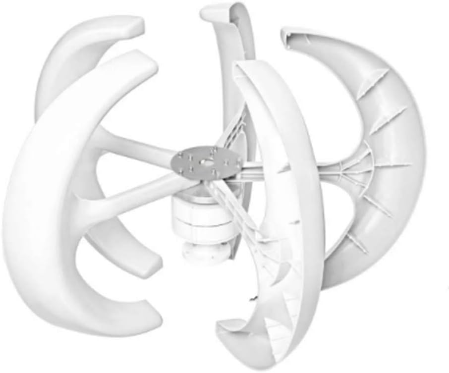 8000W 12V 24V 5 Blades Vertical Axis Wind Turbines Generator Lantern Motor Kit for Home Hybrids Streetlight Use Electromagnetic,24v