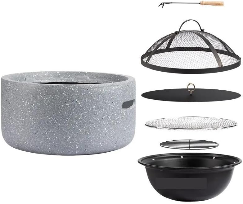 Outdoor Fireplaces Outdoor Fire Pits Household BBQ Grill Courtyard Garden Charcoal Stove Bonfire Brazier Heating Furniture Fire Pits