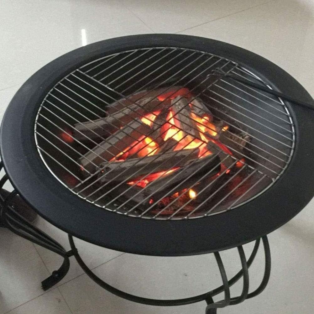 Fire Pits Outdoor Wood Burning Outdoor Fire Pit, Camping Brazier Bonfire Stove Courtyard Barbecue Grill Elegant Garden & Patio Heater, Fire Pit, Barbecue with Cover BBQ Cooking for Outside Campin