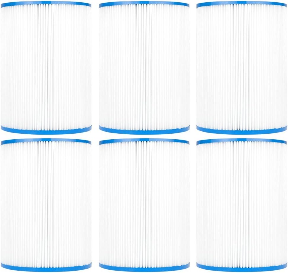 Clear Choice Pool Spa Filter 7.00 Dia x 9.81 in Cartridge Replacement for Hayward Star-Clear C-250 CX250RE Baleen AK-6074, [6-Pack]