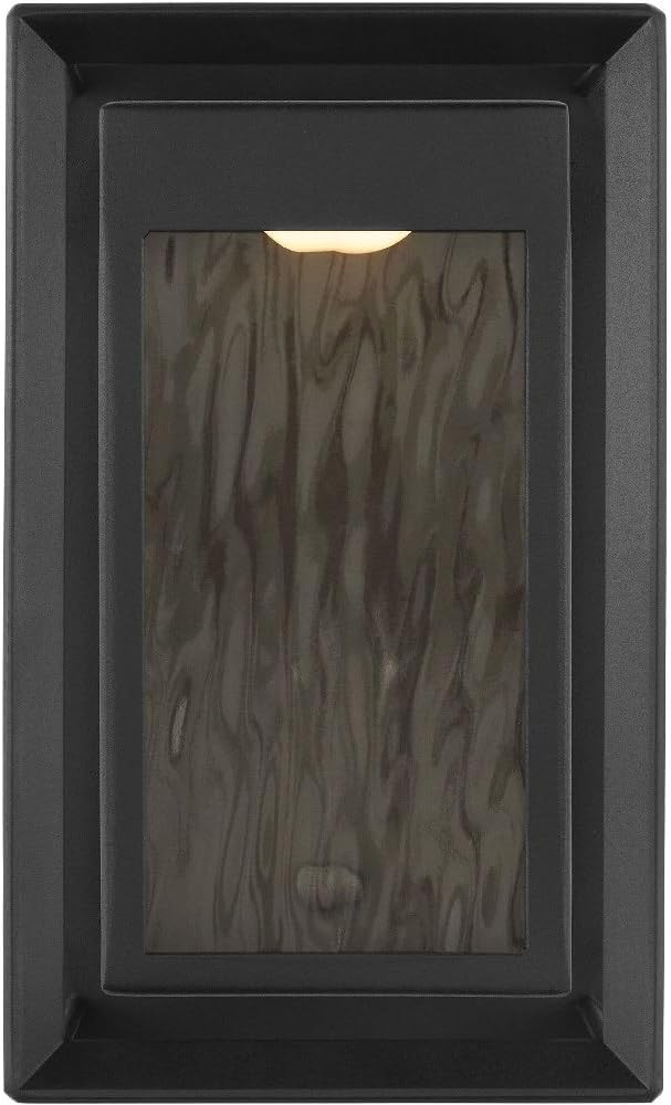 Urbandale 9W 1 LED Light Outdoor Wall Lantern with Textured Black Finish