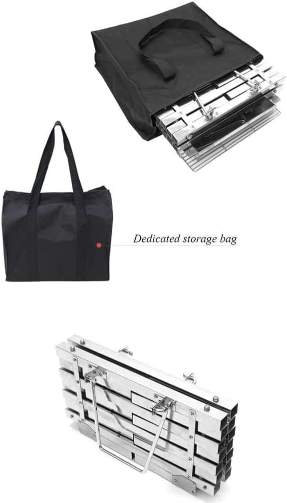 BBQ Grill Outdoor Portable Fire Pit Outdoor Foldable Bonfire Stove 16'' Steel BBQ Grill for Camping Picnic Bonfire Patio Backyard Garden,Outdoor Fire Pits