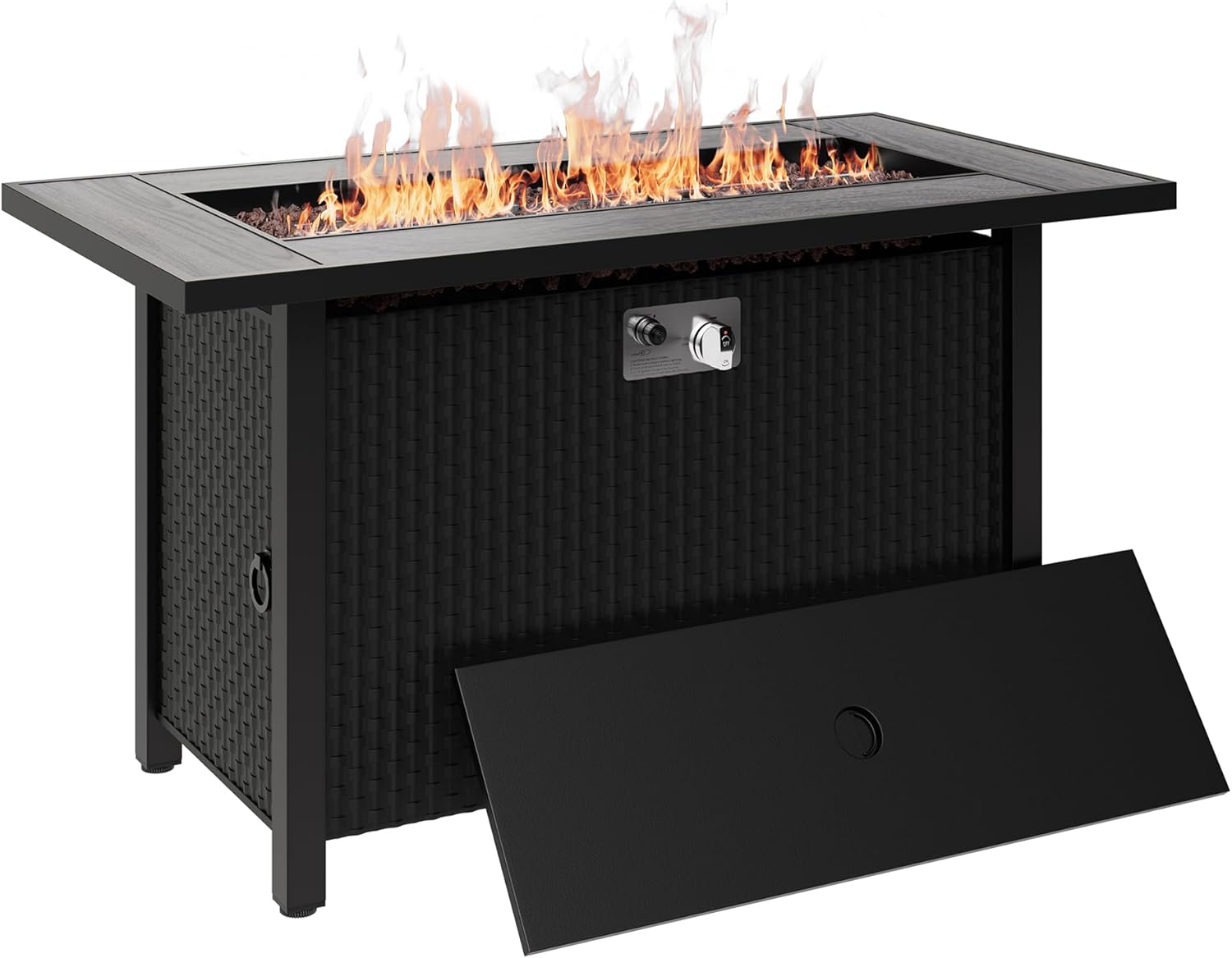 Vongrasig Outdoor Propane Fire Table, 45-Inch Gas Fire Pit Table