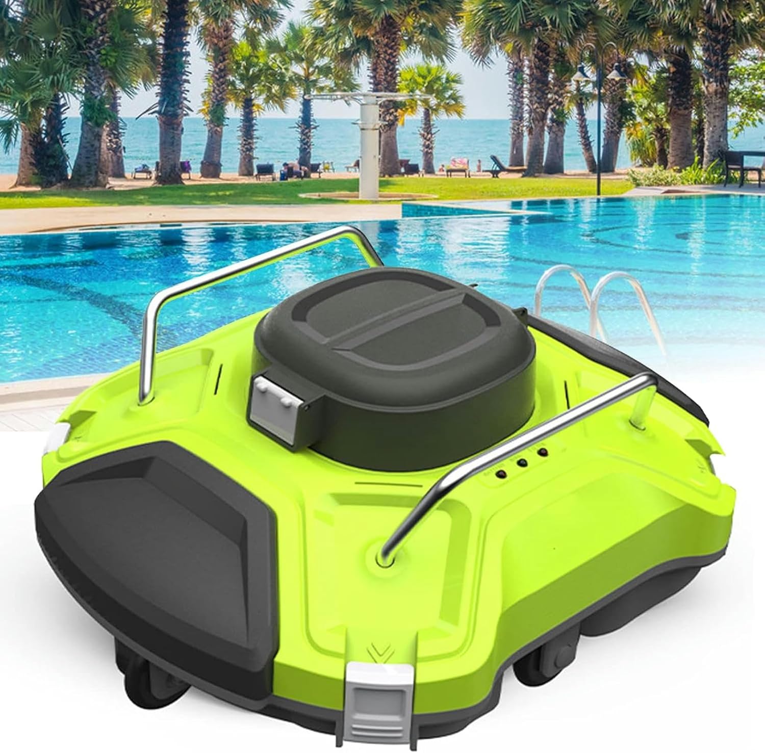 Pool Cleaner Robot, Cordless Pool Vacuum Cleaner, IPX8 Waterproof Robotic Pool Cleaner for Feet Swimming Pool, 120 Mins Runtime