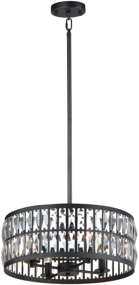 Maxim Madeline 4 Light Large Pendant with Black Finish