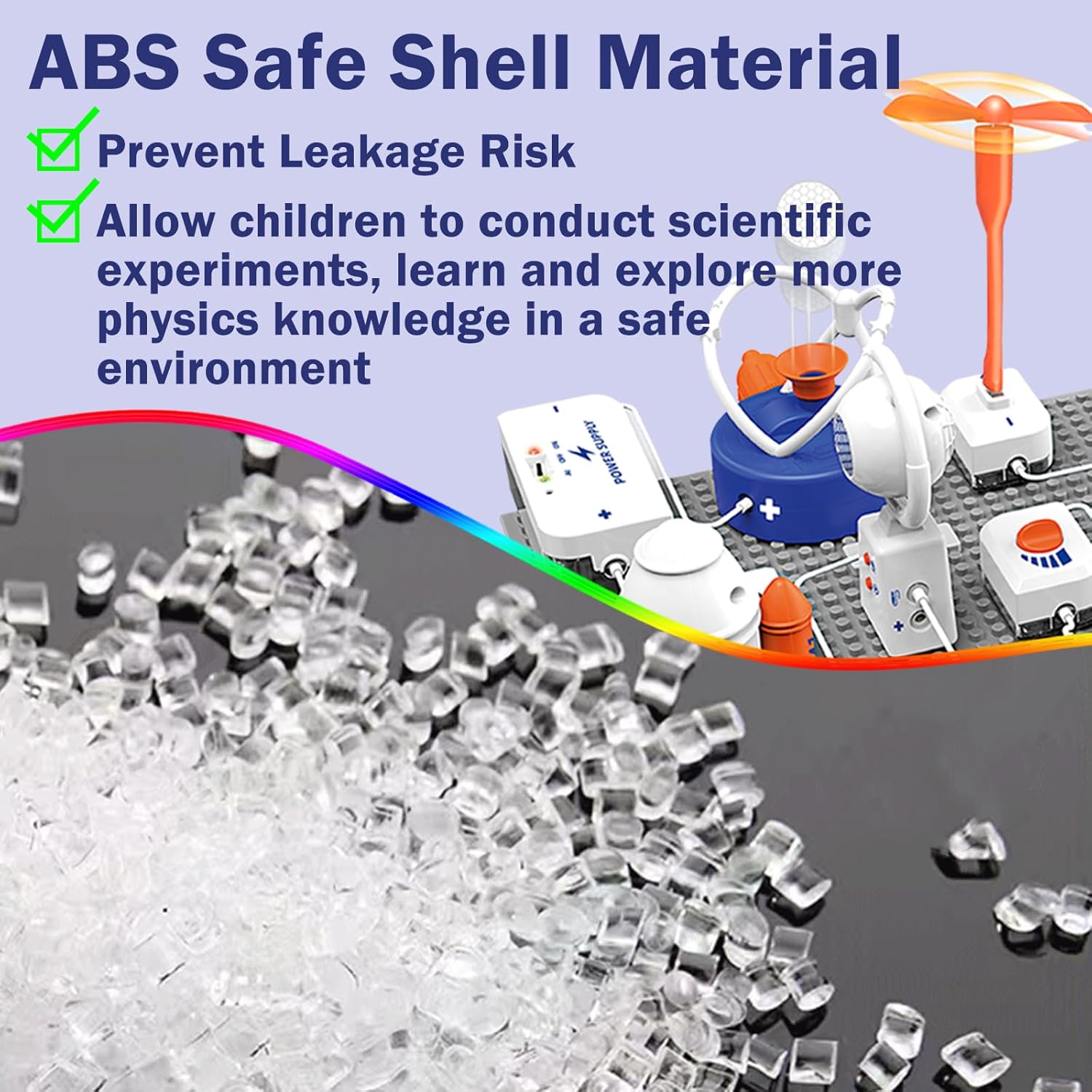 Science Toy Sets, AI Intelligent Voice Physics Circuit Electronic Building Block Puzzle Toy STEM Education Toy Set Holiday Birthday Gift 500+ Projects 66PCS for Students Kids Aged 3+