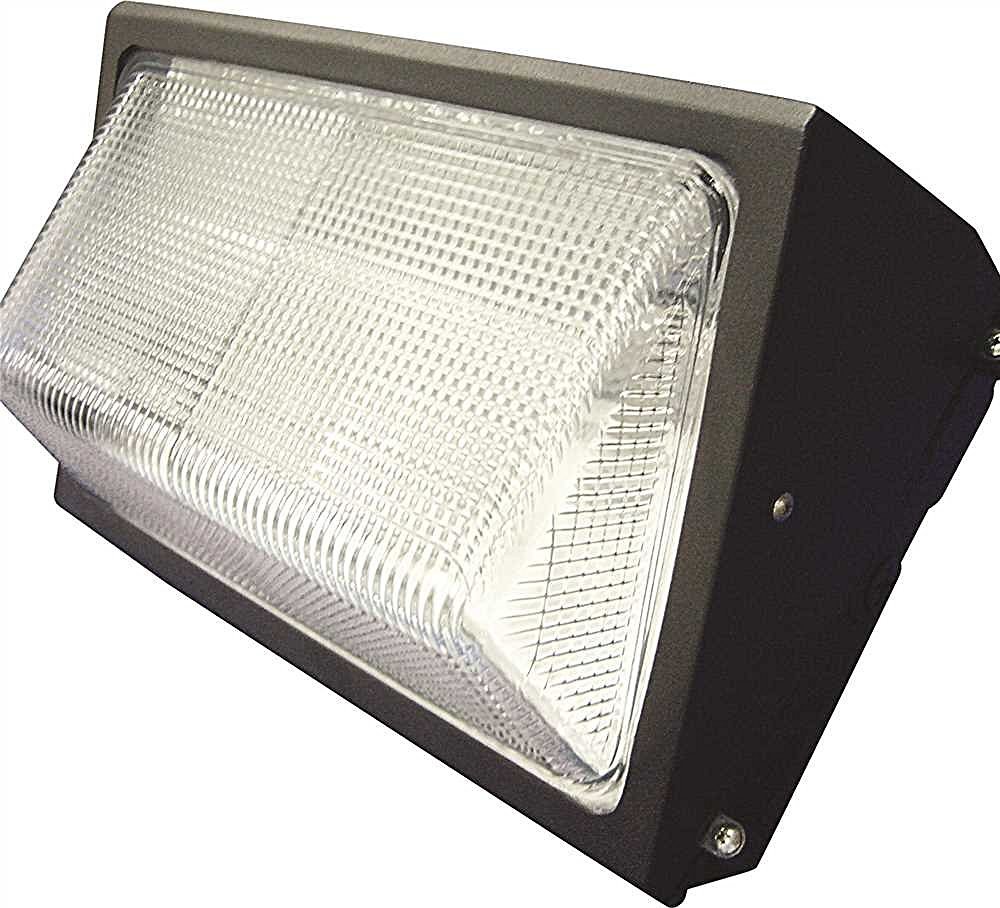 Monument 297158 High Pressure Sodium Wall Pack Aluminum Housing with Tempered Glass, 150W Lamp Included, Bronze