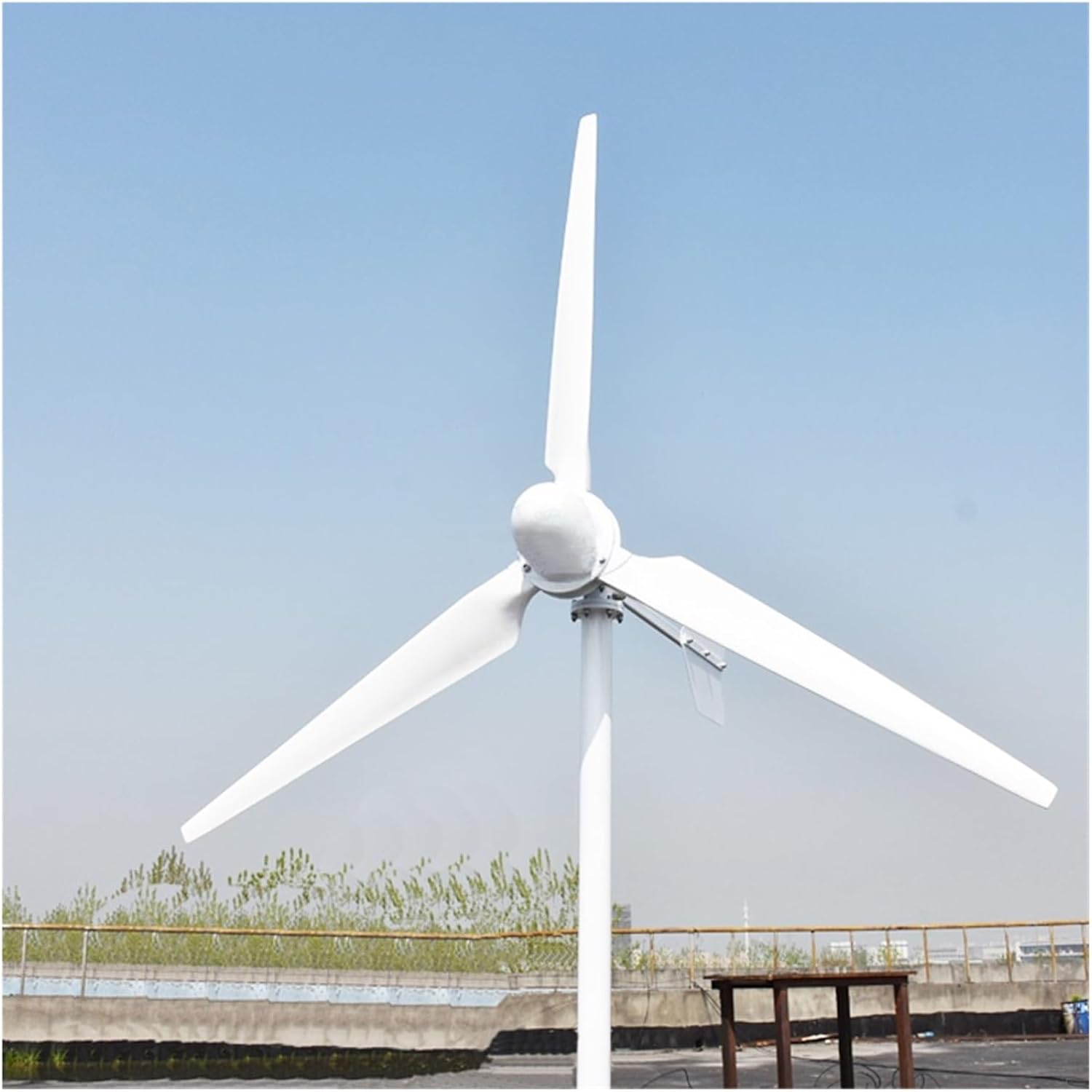 Wind Turbine Generator Kit, High Efficiency 10KW 48V 96V Horizontal Axis Wind Turbine Electric Alternative nerator 3 Blades 10000W Windmill for Farm Home for Hybrid Solar Wind System(96V)