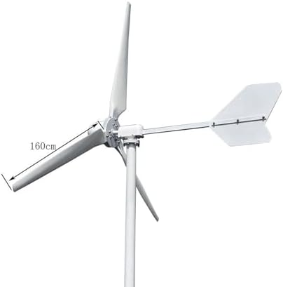 4KW Wind Turbine Generator Set for Home, Marine & Street Lights - 48V/96V/120V/220V Grid-Connected System + Free Solar Garden Light (Color: 220V)