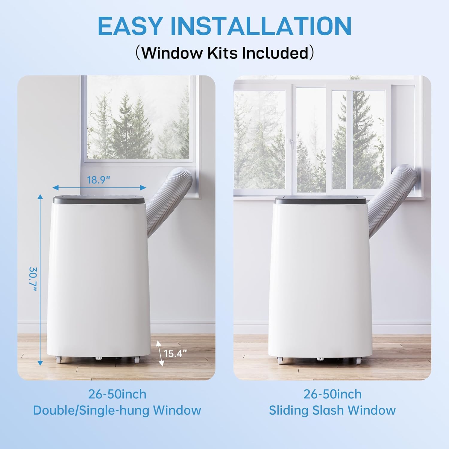 GAOMON Portable Air Conditioner 14000 BTU for Room up to 750sq.ft with Remote Control, Cooling AC Unit with Fan & Dehumidifier, Sleep Mode for Living Room, Bedroom