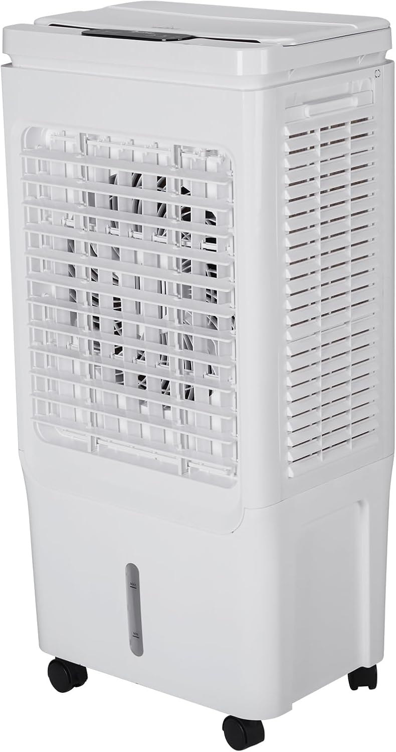 3-in-1 Portable Air Conditioner - 60° Oscillating Evaporative Air Cooler with Remote, Cools up to 215 Sq. Ft., Cooling fan Air Conditioner for Room Office Garage, White