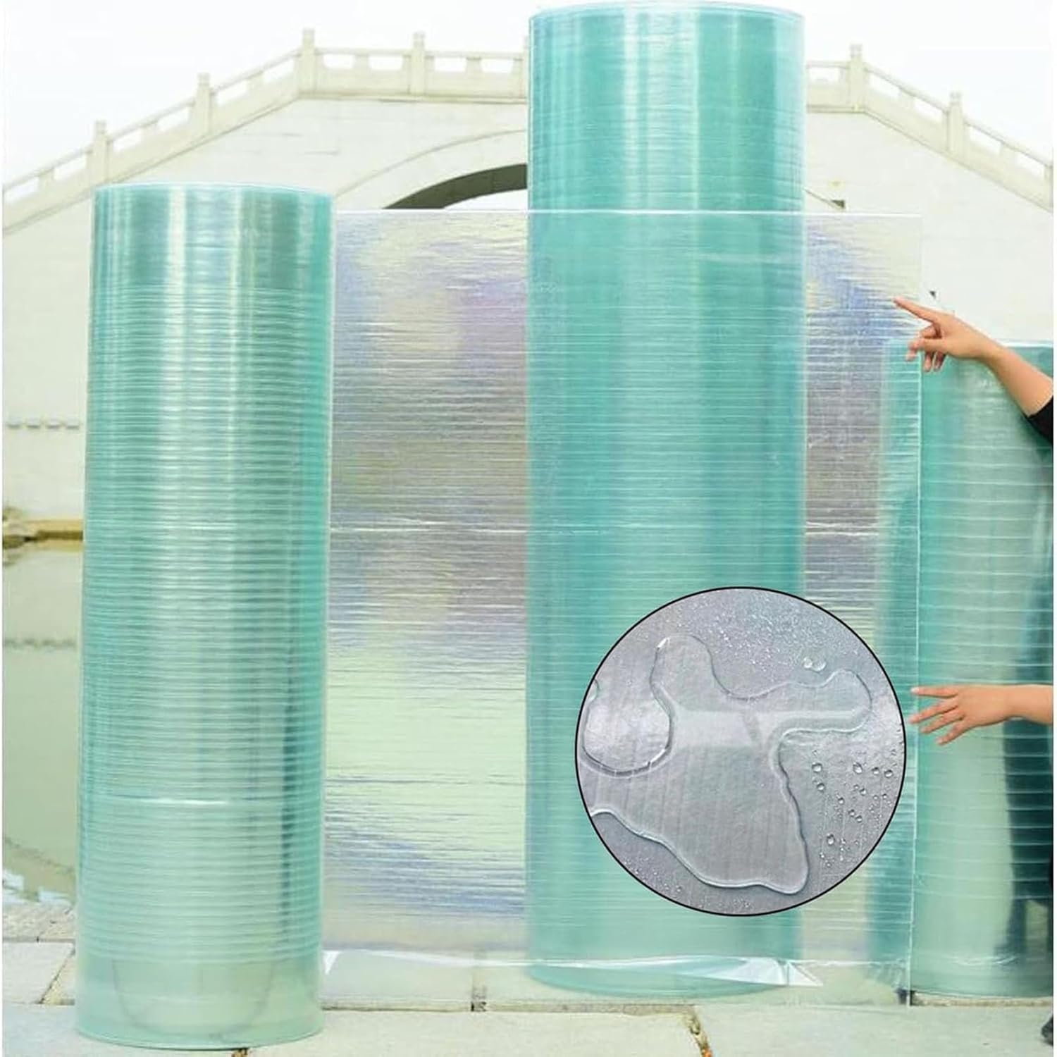 Polycarbonate Greenhouse Panels Plastic Roofing Sheets Greenhouse Tarp Garden and Greenhouse Covering Create The Best Greenhouse Environment Polycarbonate Panels, Easy Cut For Greenhouse Kit ( Size :