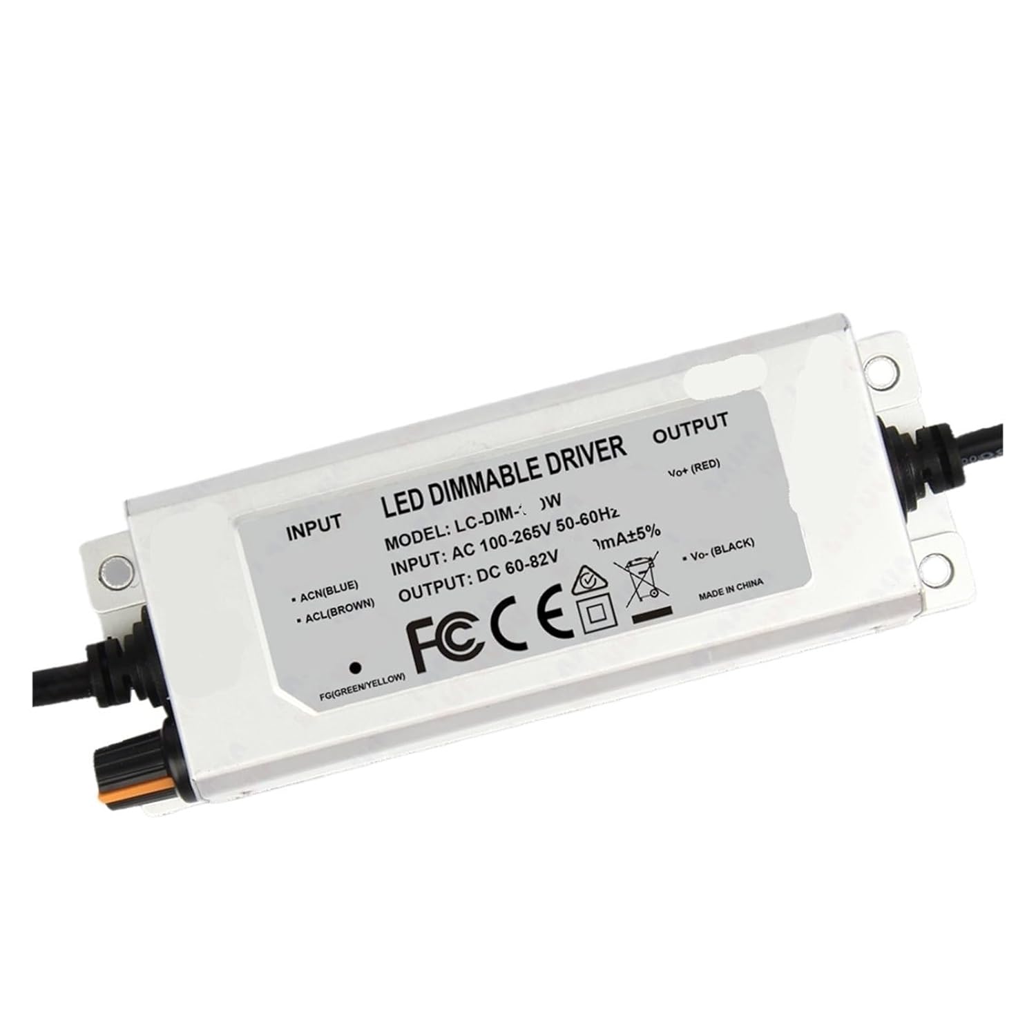 100W 120W 150W Dimmable LED Driver + Dimmer Waterproof 1200mA 1500mA 1800mA DC 60-82V(1800mA 60-82V 150W)