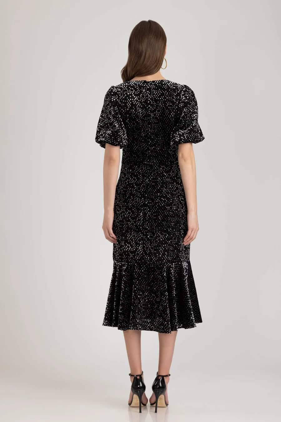 Shoshanna Women's Colette Velevet Dot Burnout Midi Dress