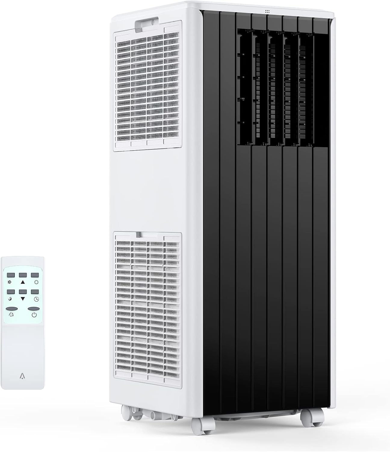 Portable Air Conditioner - 8,000 Btus Air Conditioner Cools Room Up to 350 sq.ft., Quiet AC Unit with Remote Control, Built-in Dehumidifier, Fan, Auto & Sleep Modes, Window Mount Kit, Black