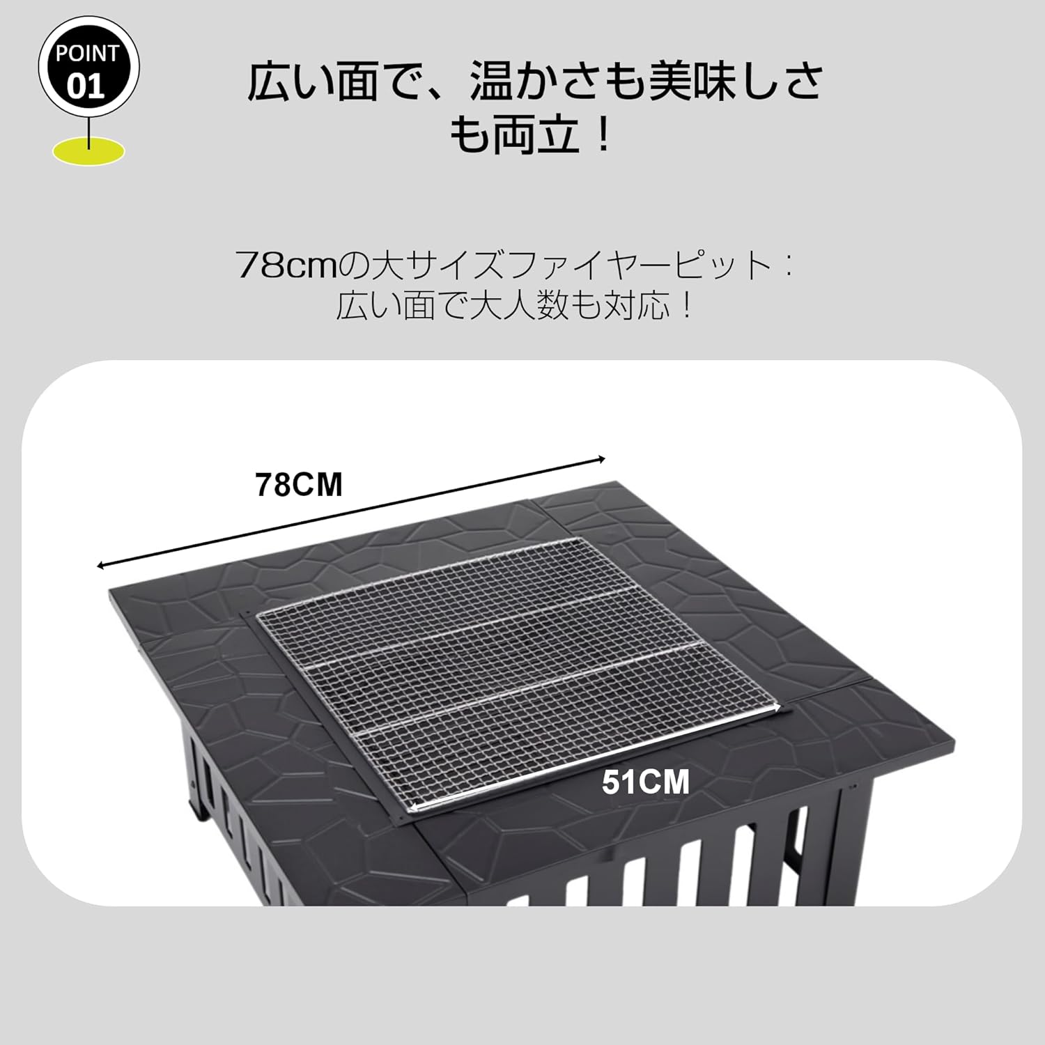 OSJ Fire Pit, Bonfire Stand, Table, Behind the Hearth Table, Barbecues, Barbecues, Barbecues, Barbecues, BBQ Stove, Home, Garden, Large People, Heat Resistant, Camping