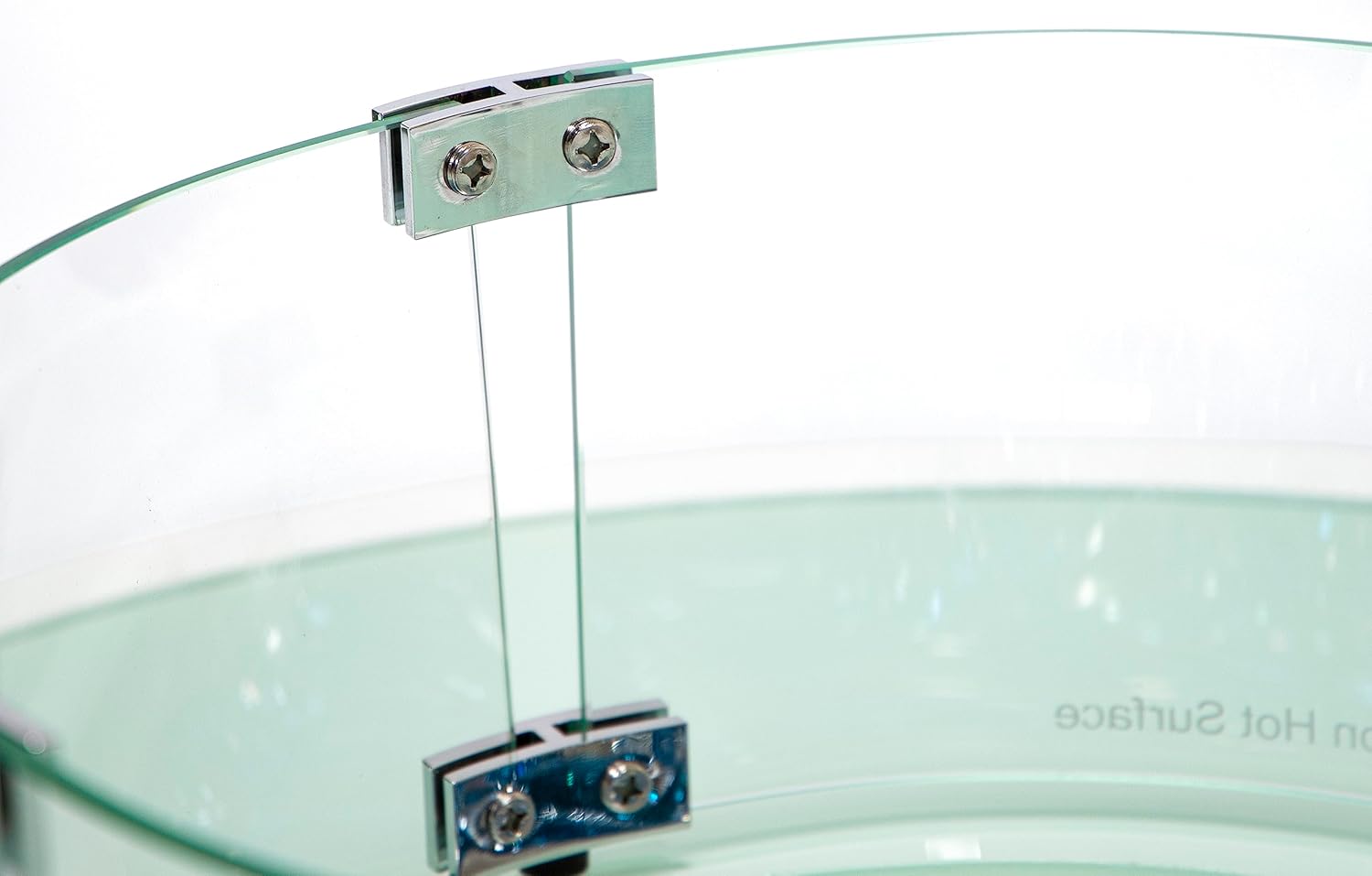 LeisureMod Walbrooke Modern Round Fire Pit Table and Tank Holder with Powder Coated Aluminum Slats Design for Patio and Backyard Garden, White