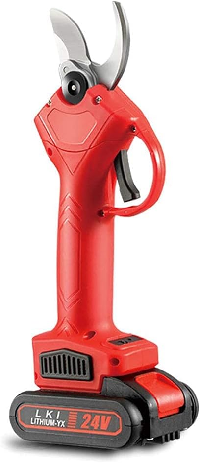 Professional Cordless Electric Pruning Shears,1Pcs Rechargeable 2Ah Lithium Battery Powered Tree Branch Pruner,30Mm Cutting Diameter