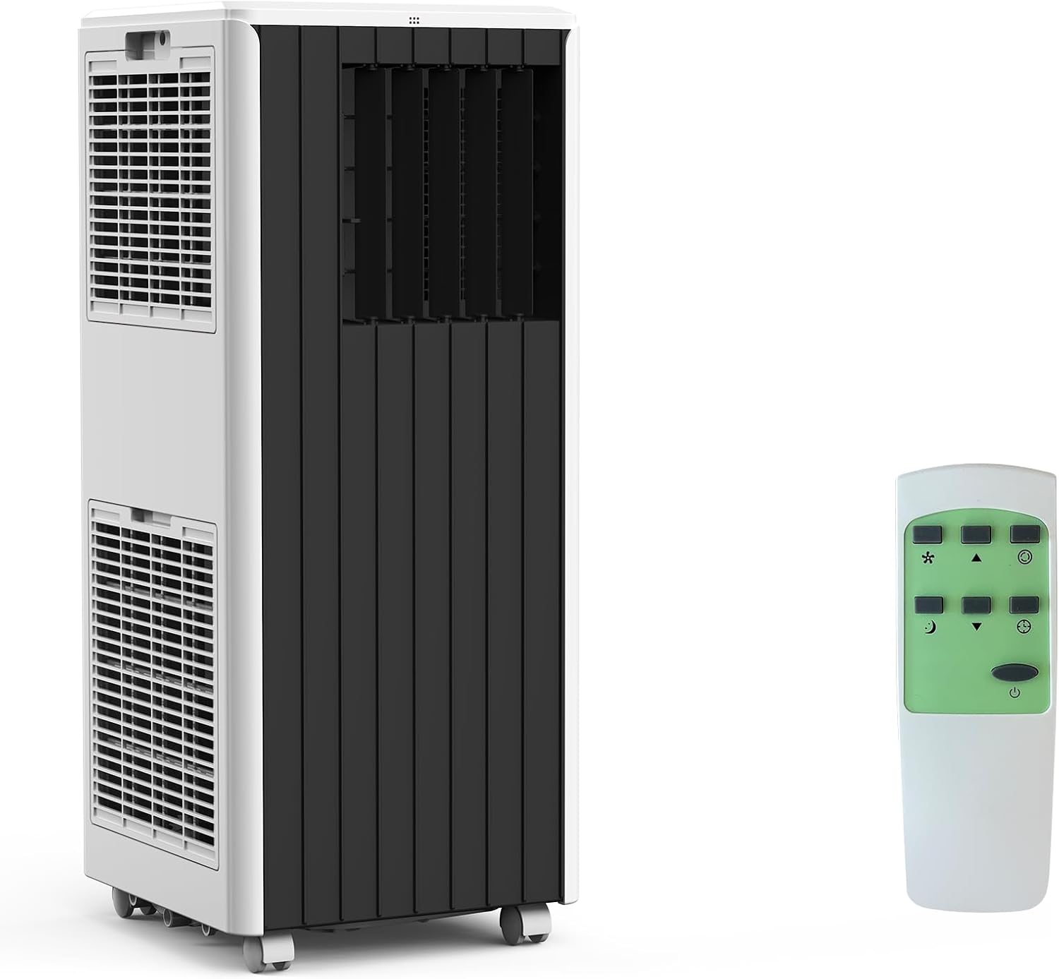 8,000 BTUs Portable Air Conditioner - 3-in-1 AC Unit Cools 350 Sq.Ft, 50dB Ultra Quiet, with Dehumidifier, Fan, Cool, 24-Hour Timer Mode, Window Kit & Remote, Grey