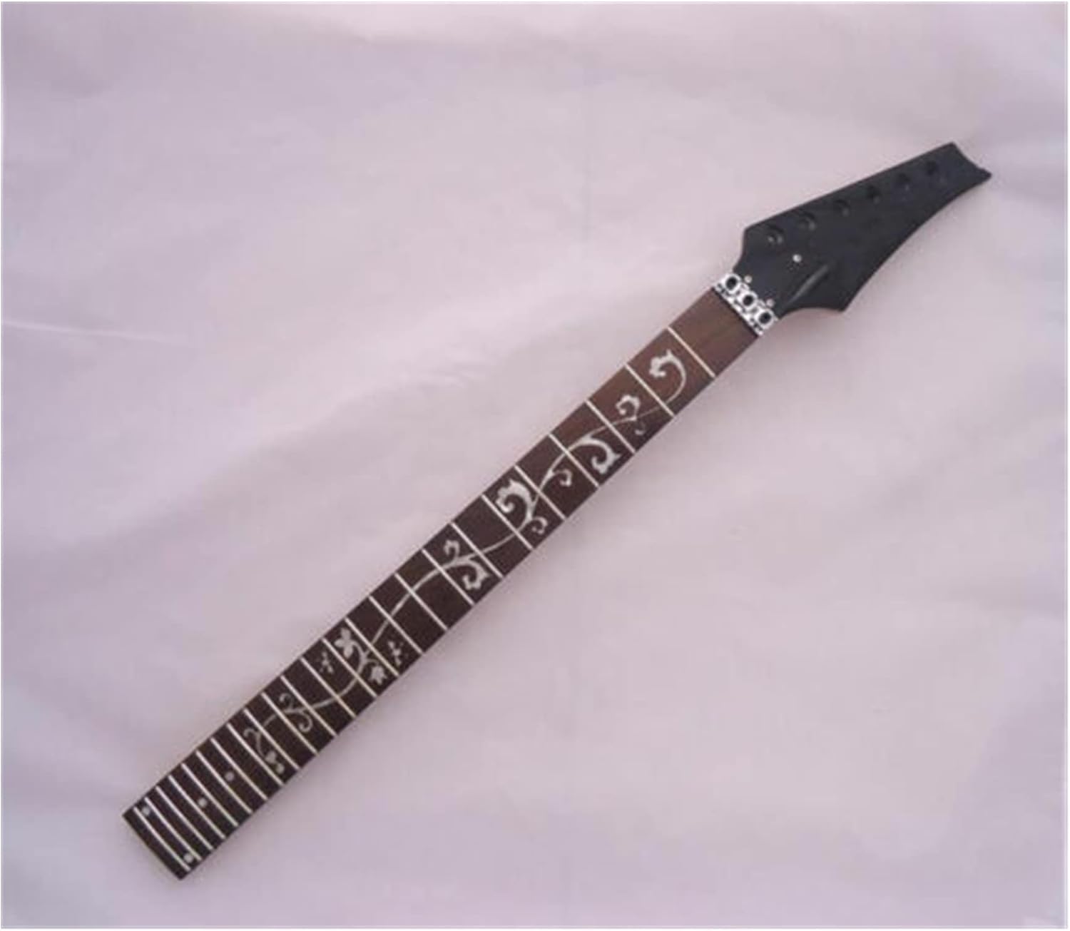 ZUZU Electric Guitar Neck 24 Fret Maple Parts Replacement Rosewood Fingerboard Unfinished Guitar Neck