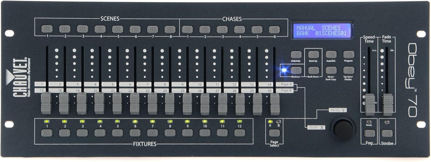 CHAUVET DJ Obey 70 Universal DMX-512 Controller | LED Light Controllers
