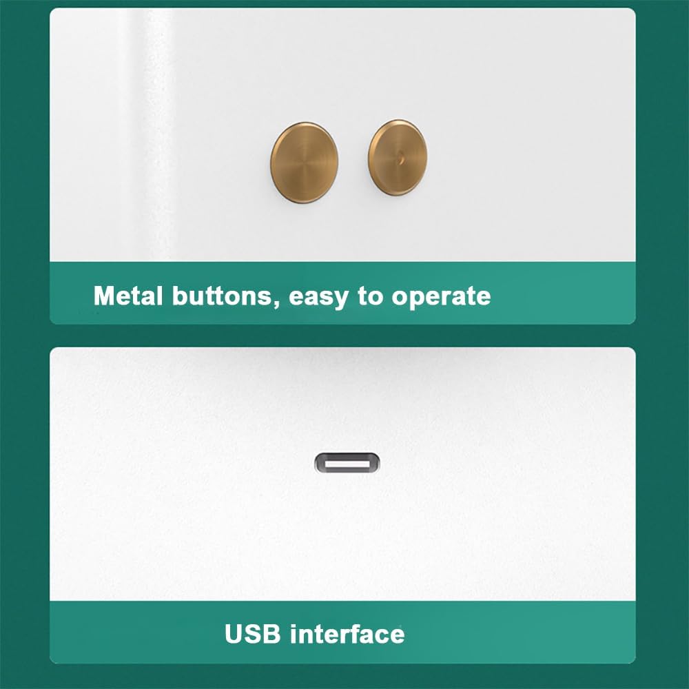 Portable Air Conditioner, Personal USB Rechargeable Cooling Fan with Digital Display, Automatic Head Shaking, Stay Cool and Comfortable, for Car Bedroom Office Home Tent Camping