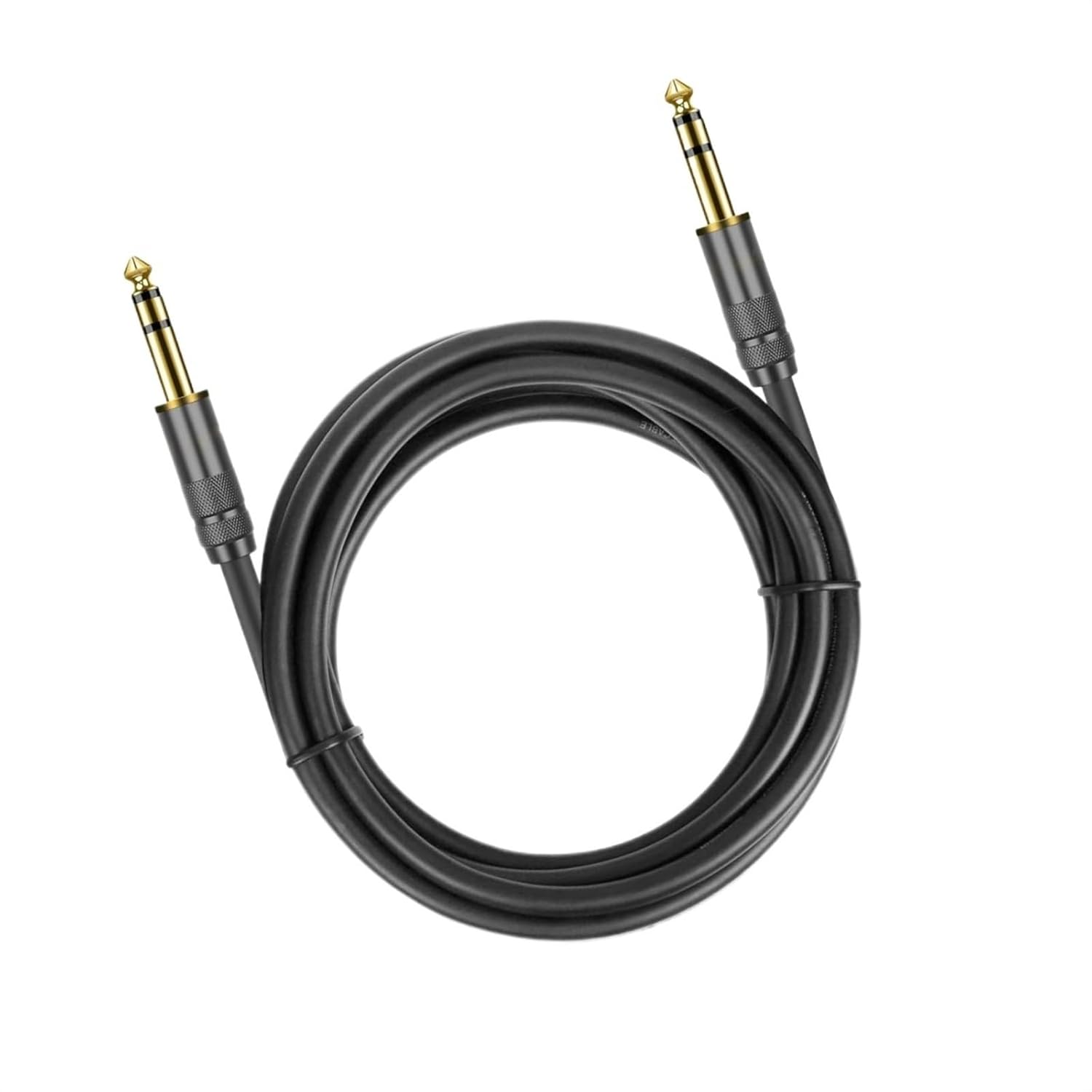 TSTS Guitar Audio Cable 1/4 Inch Straight Instrument Cord 6.35mm to 6.35mm Stereo Professional Guitar Cable for Guitar Amplifier(TRS,15m)
