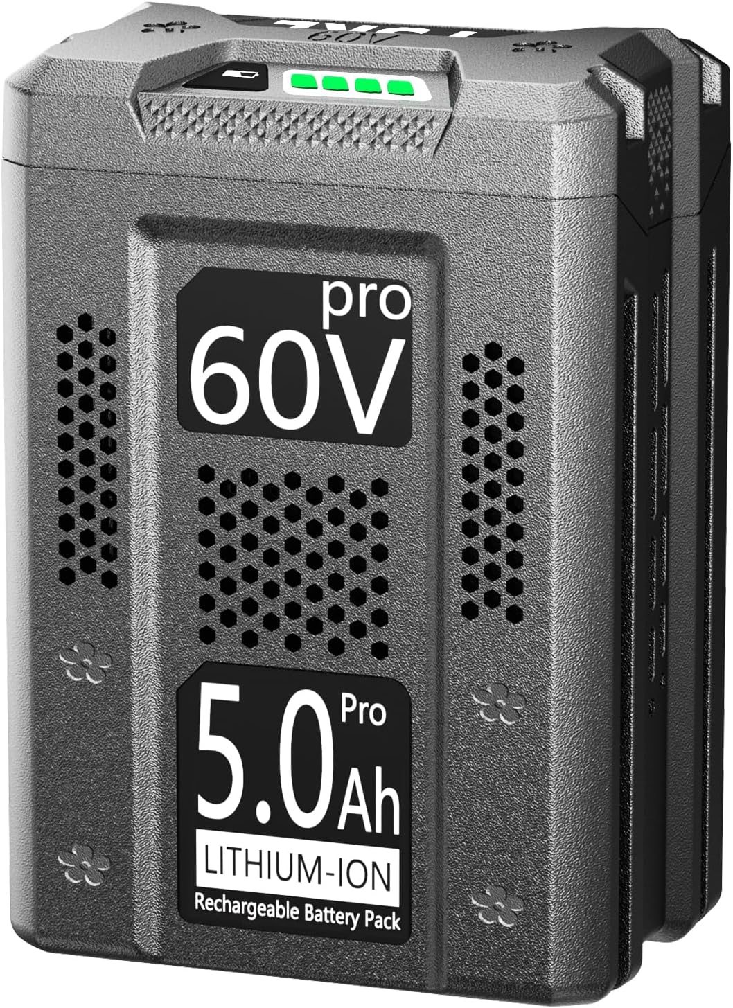 FSKE 5.0Ah Replacement for Greenworks 60V Battery LB60A02 LB60A03 LB60A00 with Fuel Gauge - Compatible with Greenworks 60 Volt Power Tools