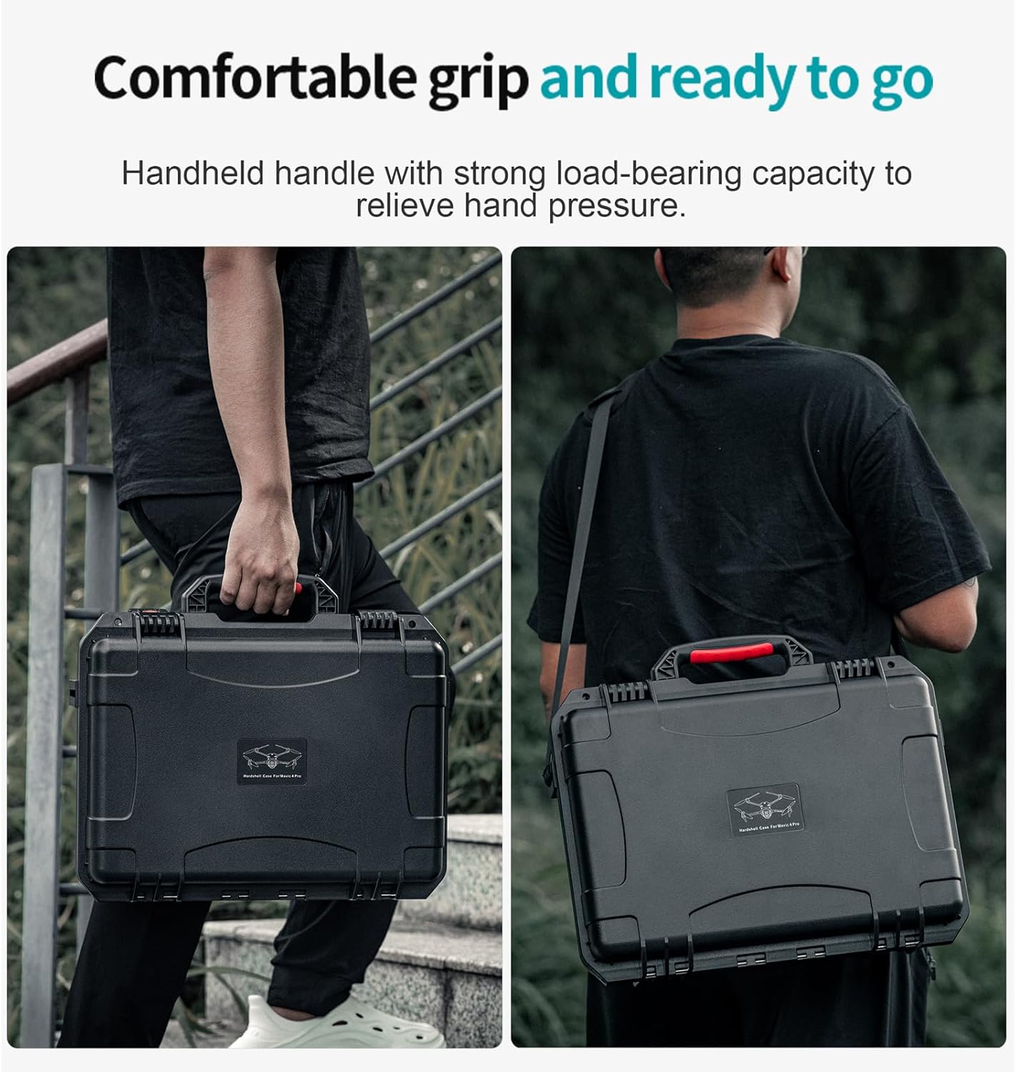 Mavic 4 Pro Case, Waterproof Hard Carrying Cases for DJI Mavic 4 Pro Creator/Fly More Combo, Perfect Storage Bag for RC Pro2/RC 2 Remote Controller and Other Drone Accessories (Case Only)