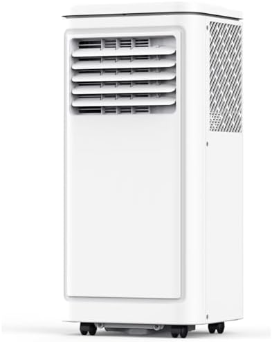 8000 BTU Portable Air Conditioners for Room up to 350 Sq. Ft, 3-in-1 Mini AC Unit for Bedroom with Dehumidifier & Fan Mode, Remote Control, Sleep Mode, 24H Timer