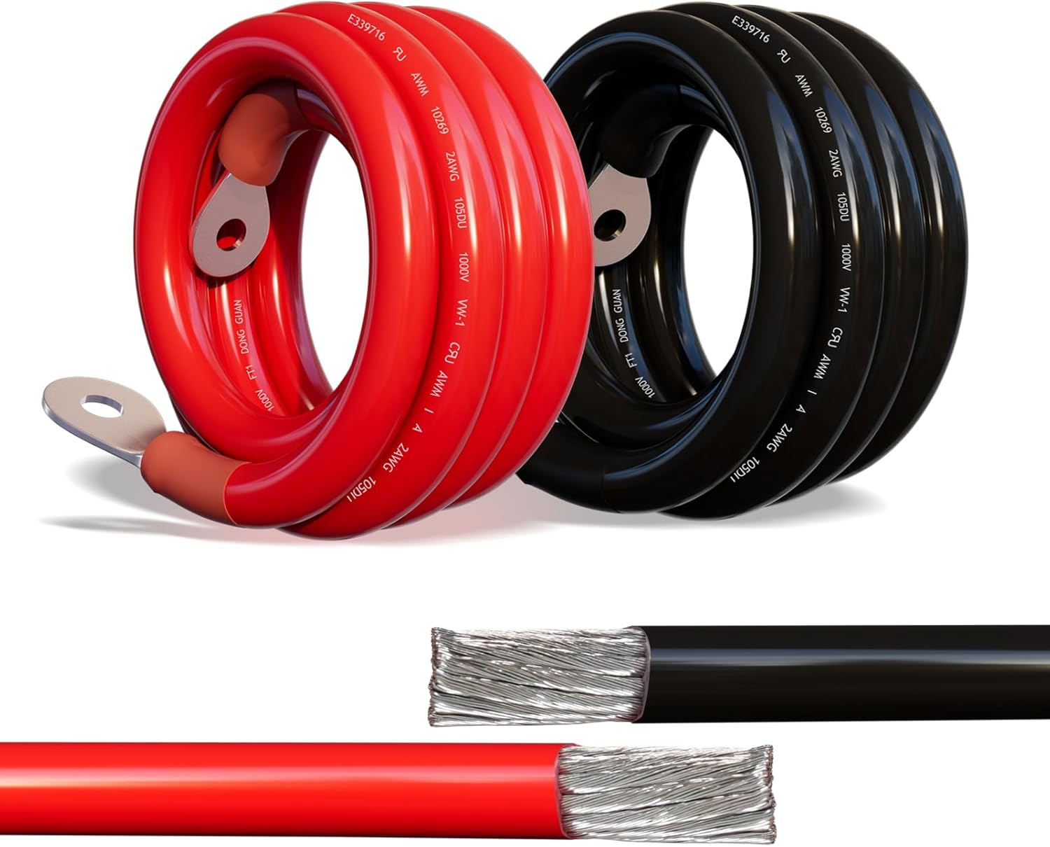 3080 Watt Pure Sine Wave Inverter with 2 Gauge Battery Cable for Off-Grid Solar Car RV Truck Boat with Wire Remote Monitor