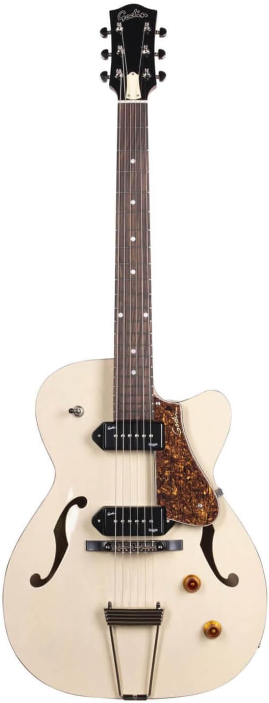 Godin 5th Avenue TL Kingpin P-90 Hollowbody Electric Guitar - Cream