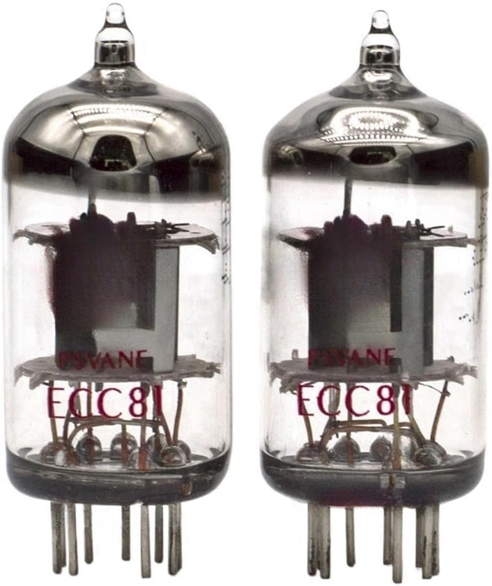 Vacuum Tube Rectifier Vacuum Tube ECC81 Replace E81CC ECC801S 12AT7 6201 Factory Test and Match Signal Tube Amplifier kit(2 Pcs)